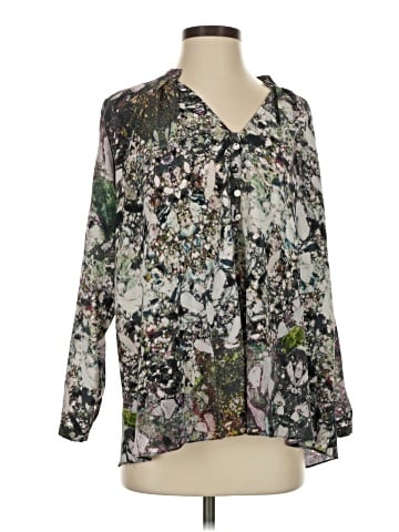Hunter Bell 3/4 Sleeve Silk Top (view 1)