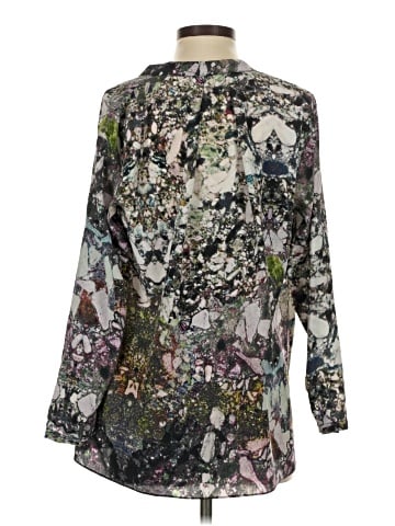 Hunter Bell 3/4 Sleeve Silk Top (view 2)