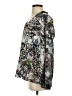 Hunter Bell 100% Silk Print Green 3/4 Sleeve Silk Top Size XS - photo 5