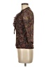 Chaps 100% Polyloom Brown 3/4 Sleeve Blouse Size S (petite) - photo 5