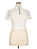 Castell Ivory White Short Sleeve Turtleneck Size XL - photo 1