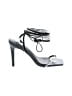 Azalea Wang Silver Black Sandals Size 10 - photo 1