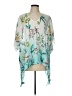 Colleen Lopez Teal 3/4 Sleeve Blouse Size L - photo 1
