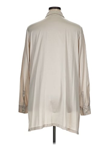 Marina Rinaldi Long Sleeve Silk Top (view 2)