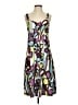 Tabitha 100% Rayon Print Purple Cocktail Dress Size 4 - photo 1