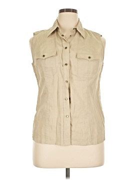 Henry Cottons Sleeveless Button Down Shirt