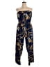 Shein Curve 100% Polyester Print Blue Jumpsuit Size 3XL - photo 1