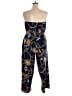 Shein Curve 100% Polyester Print Blue Jumpsuit Size 3XL - photo 2