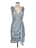 Eliza J Silver Cocktail Dress Size 8 - photo 1