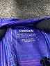 Reebok 100% Polyester Graphic Checkered-gingham Color Block Solid Stripes Purple Windbreaker Size L - photo 6