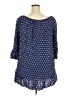 Terra & Sky 100% Rayon Blue 3/4 Sleeve Blouse Size 2X - photo 2