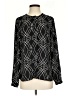 Eva Longoria 100% Recycled Polyester Black Long Sleeve Top Size S - photo 1