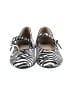 Joie Stripes Animal Print Zebra Print Blue Black Flats Size 6 1/2 - photo 2
