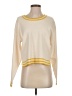 Unsubscribed 100% Cotton Stripes Color Block Ivory Pullover Sweater Size XS - photo 1
