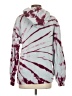 Proenza Schouler White Label 100% Cotton Silver Burgundy Pullover Hoodie Size S - photo 2