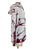 Proenza Schouler White Label 100% Cotton Silver Burgundy Pullover Hoodie Size S - photo 4
