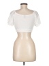 Shein 100% Polyester White Short Sleeve Top Size 6 - photo 2