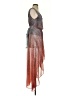 Guess 100% Polyester Paisley Brown Cocktail Dress Size XS - photo 4