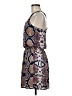 Aqua 100% Polyester Paisley Blue Casual Dress Size 9 - photo 5