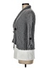 confess 100% Cotton Gray Cardigan Size M - photo 5