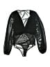 Stella Luce Black Long Sleeve Blouse Size M - photo 1