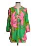 Julie Brown 100% Polyester Green 3/4 Sleeve Blouse Size P (petite) - photo 1
