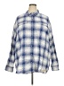 Old Navy Plaid Blue Long Sleeve Button-Down Shirt Size XXL (tall) - photo 1