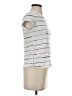 Athleta Stripes Silver Short Sleeve T-Shirt Size XS - photo 4