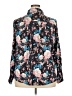 Torrid Floral Blue Long Sleeve Blouse Size 2X Plus (2) - photo 2
