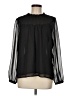 Ann Taylor LOFT 100% Polyester Black Long Sleeve Blouse Size M - photo 1