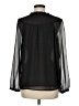 Ann Taylor LOFT 100% Polyester Black Long Sleeve Blouse Size M - photo 2