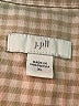 J.Jill 100% Cotton Plaid Tan Long Sleeve Button-Down Shirt Size XL - photo 7