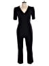 DKNY Solid Black Jumpsuit Size 10 - photo 1