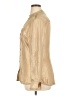 Cache 100% Polyester Metallic Gold Long Sleeve Blouse Size XL - photo 5