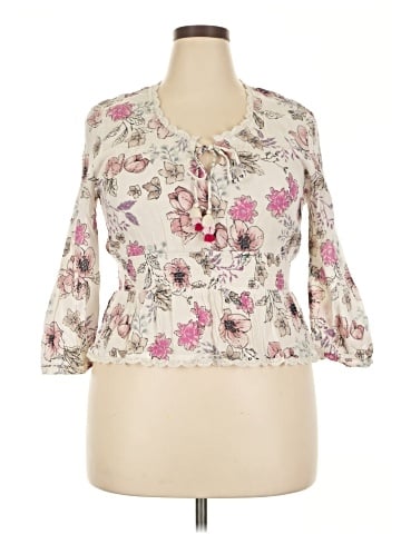 American Rag Cie 3/4 Sleeve Blouse (view 1)