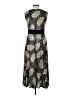 Perceptions Animal Print Gray Cocktail Dress Size 10 - photo 2