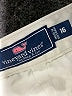 Vineyard Vines 100% Cotton Solid Ivory Khakis Size 16 - photo 3