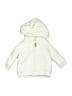 Carter's 100% Cotton Ivory Zip Up Hoodie 0-3 MO / 3 MO - photo 1