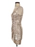 Windsor 100% Polyester Metallic Silver Pink Cocktail Dress Size S - photo 5
