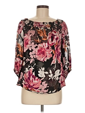 White House Black Market 3/4 Sleeve Blouse (view 1)