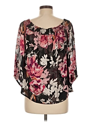 White House Black Market 3/4 Sleeve Blouse (view 2)