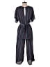 Sienna Sky 100% Polyester Stripes Blue Jumpsuit Size S - photo 2