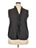 Dylan 100% Rayon Gray Black Sleeveless Button-Down Shirt Size XXL - photo 1
