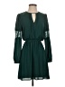 Express 100% Polyester Solid Green Casual Dress Size XS - photo 1