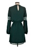 Express 100% Polyester Solid Green Casual Dress Size XS - photo 2
