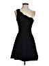 Aqua Solid Black Cocktail Dress Size XS - photo 1