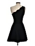 Aqua Solid Black Cocktail Dress Size XS - photo 2
