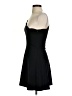 Aqua Solid Black Cocktail Dress Size XS - photo 5