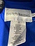David's Bridal 100% Polyester Blue Cocktail Dress Size 14 - photo 3