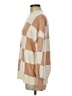 Zesica Checkered-gingham Tan Turtleneck Sweater Size M - photo 5